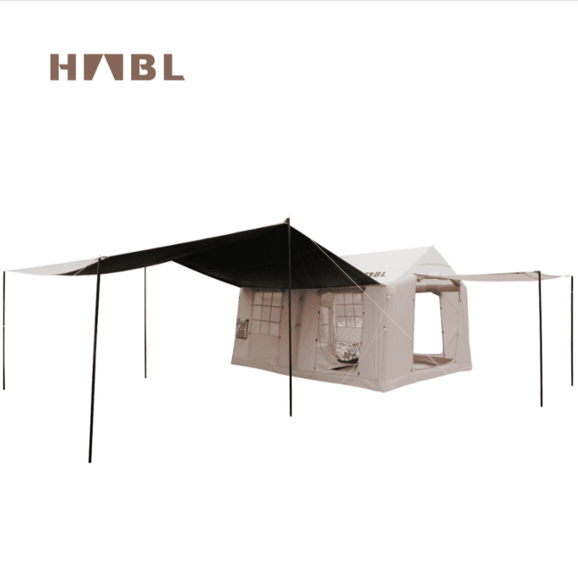 HABL 12 m² 12 Kişilik 4 Mevsim 2 Odalı Tenteli Şişme Kamp Çadırı