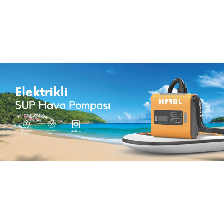 HABL Şarjlı Dijital Güçlü Hava Pompası – 22 PSI (1.5 BAR)