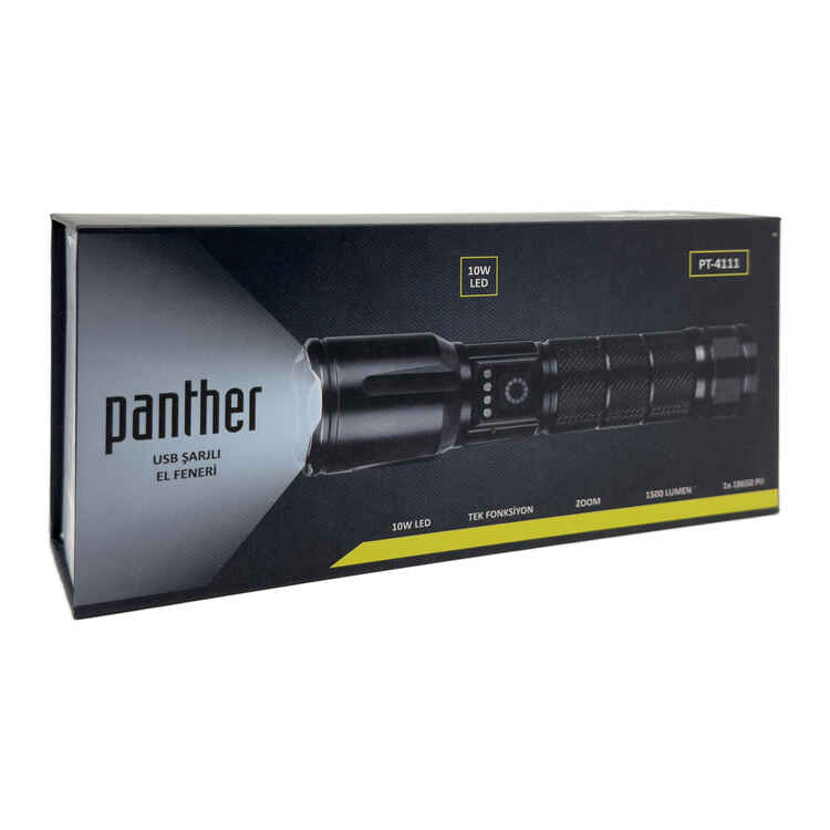 Panther PT-4111 USB Şarjlı El Feneri