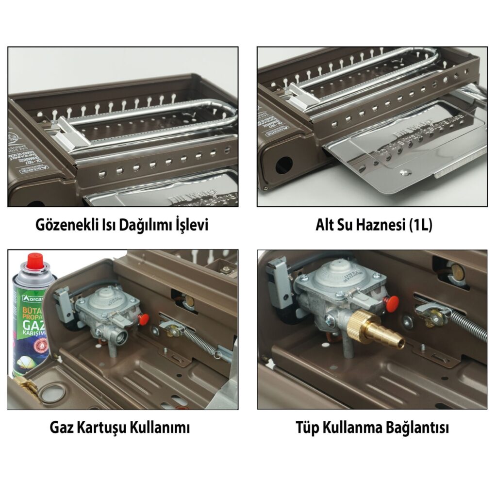 Orcamp Dumansız İnfrared Izgara ve Ocak