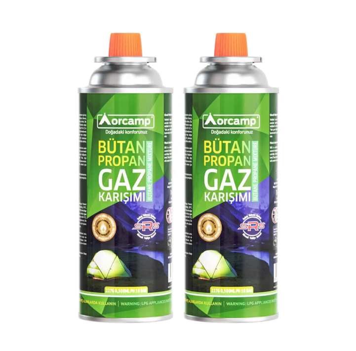 Orcamp 227 Gram Setli Gaz Kartuşu (2 Adet)
