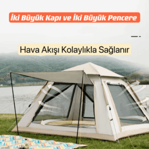 Shufa 4 Tarafı Tenteli Tam Otomatik Kamp Çadırı 240x240x155 cm