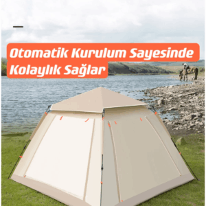 Shufa 4 Tarafı Tenteli Tam Otomatik Kamp Çadırı 240x240x155 cm