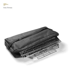 Shufa 31x31x22 cm Paslanmaz Çelik Ateş Yakma Standı ve Mangal Izgarası