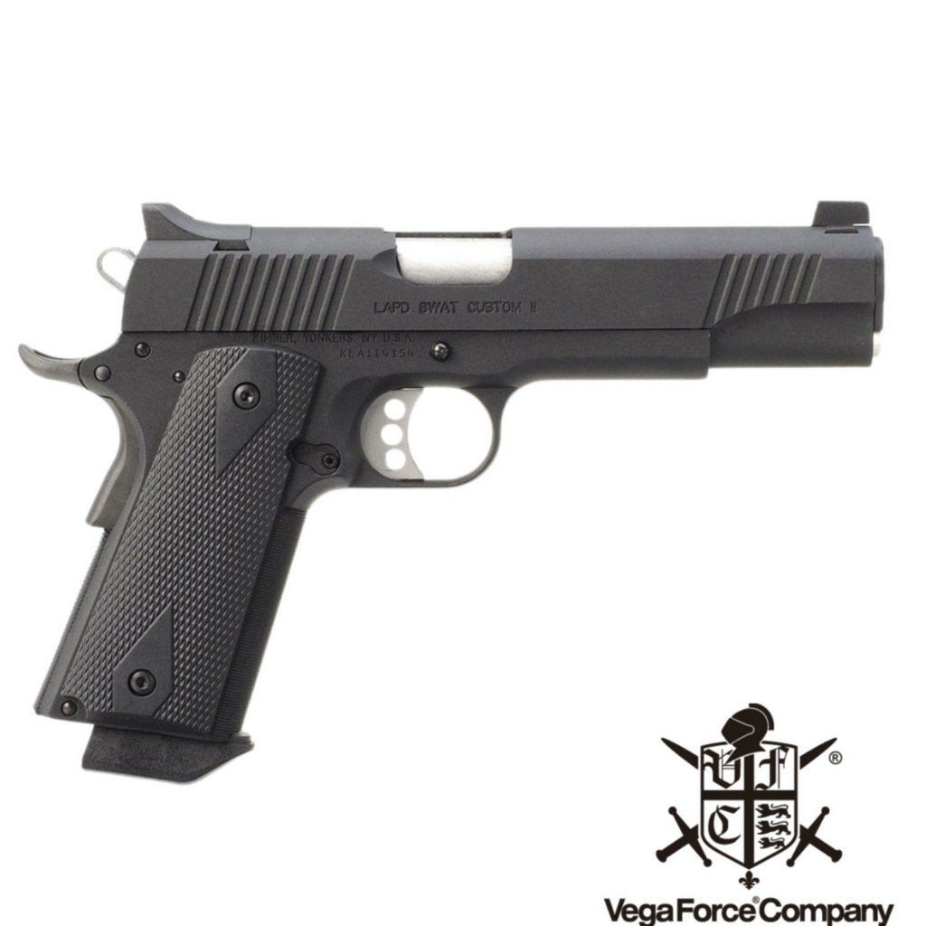 VFC Colt 1911 LAPD SWAT Custom II Green Gas Airsoft Tabanca - Siyah