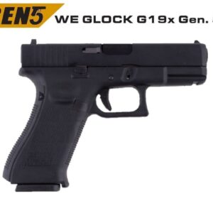 WE Glock G19X Gen5 Siyah GBB Airsoft Tabanca