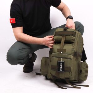 42 Litre Tactical Trekking Dağcı Sırt Çantası - Haki