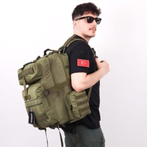 42 Litre Tactical Trekking Dağcı Sırt Çantası - Haki