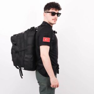 42 Litre Tactical Trekking Dağcı Sırt Çantası - Siyah