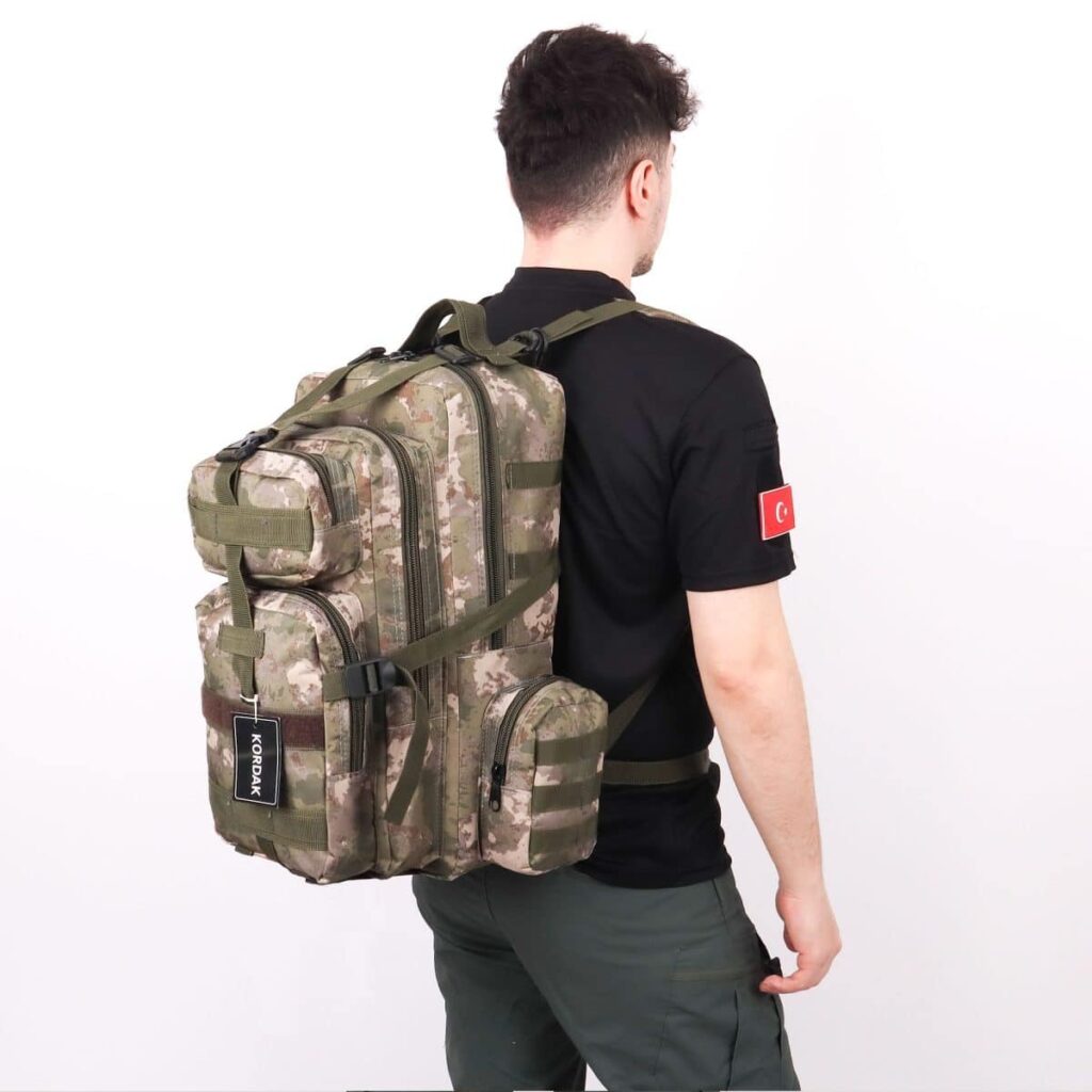 42 Litre Tactical Trekking Dağcı Sırt Çantası - TSK Askeri Kamuflaj