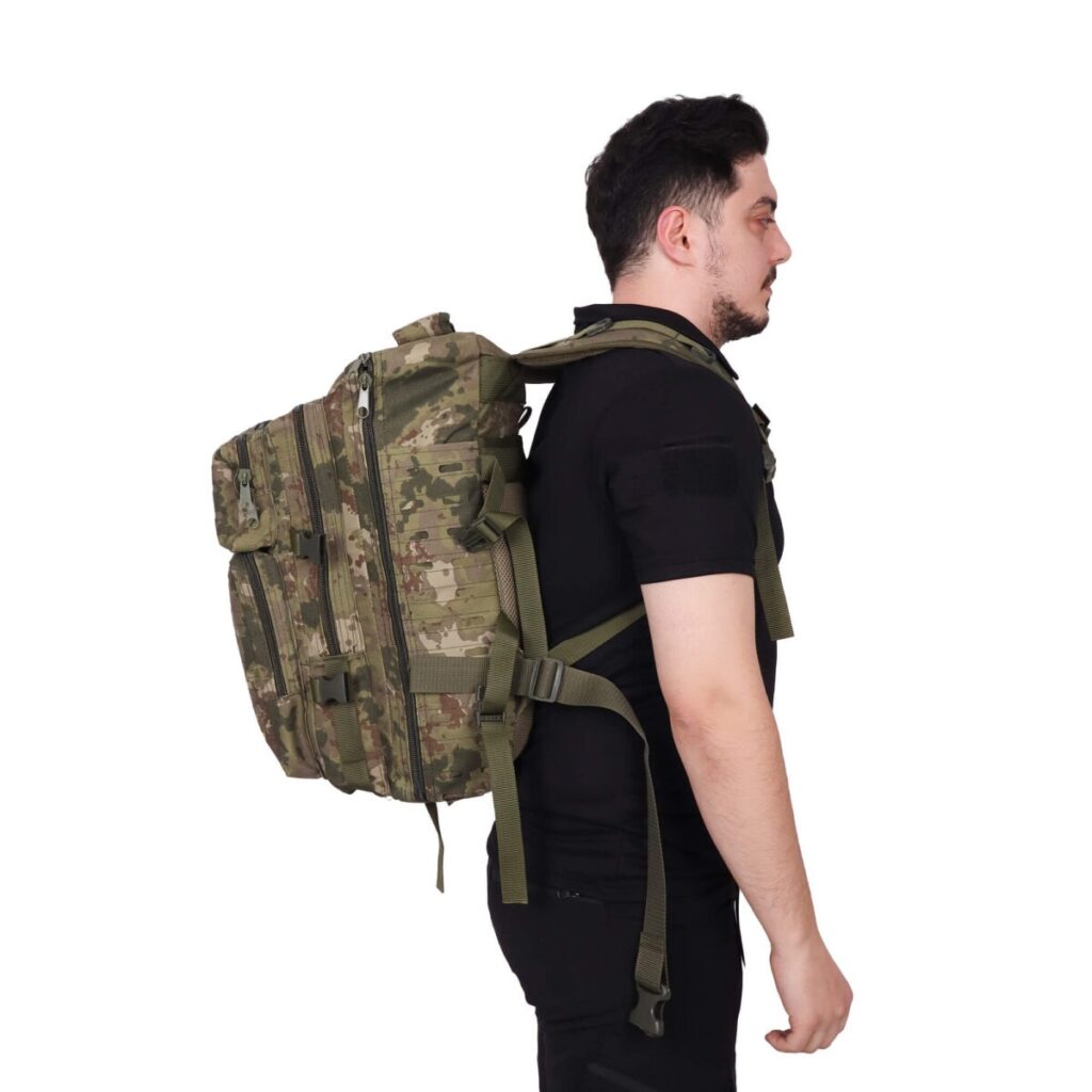 45 Litre Lazer Kesim Outdoor Sırt Çantası - TSK Askeri Kamuflaj