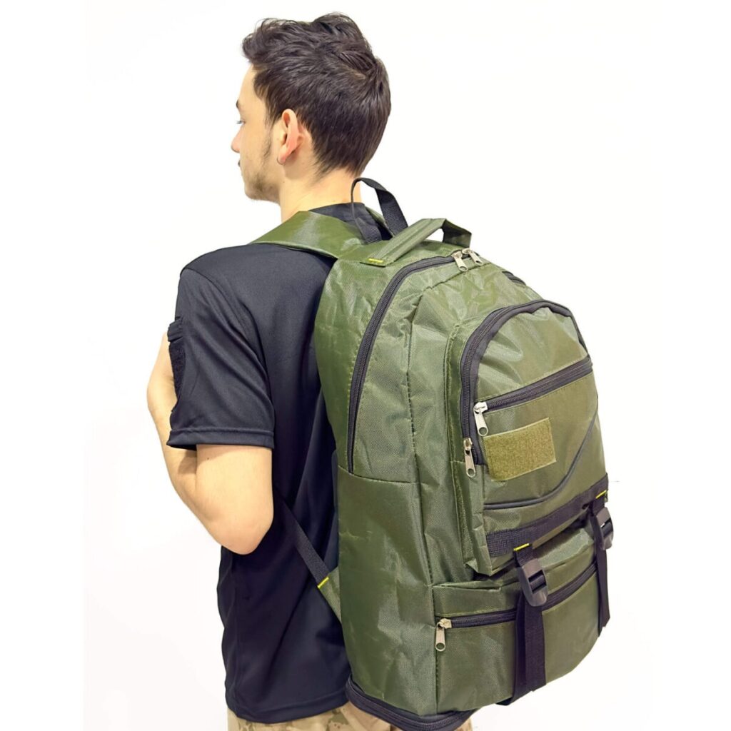 55+10 Litre Büyüyen Körüklü Outdoor Sırt Çantası - Haki