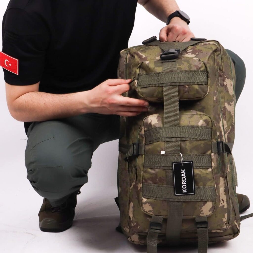 65 Litre Outdoor Sırt Çantası - TSK Askeri Kamuflaj