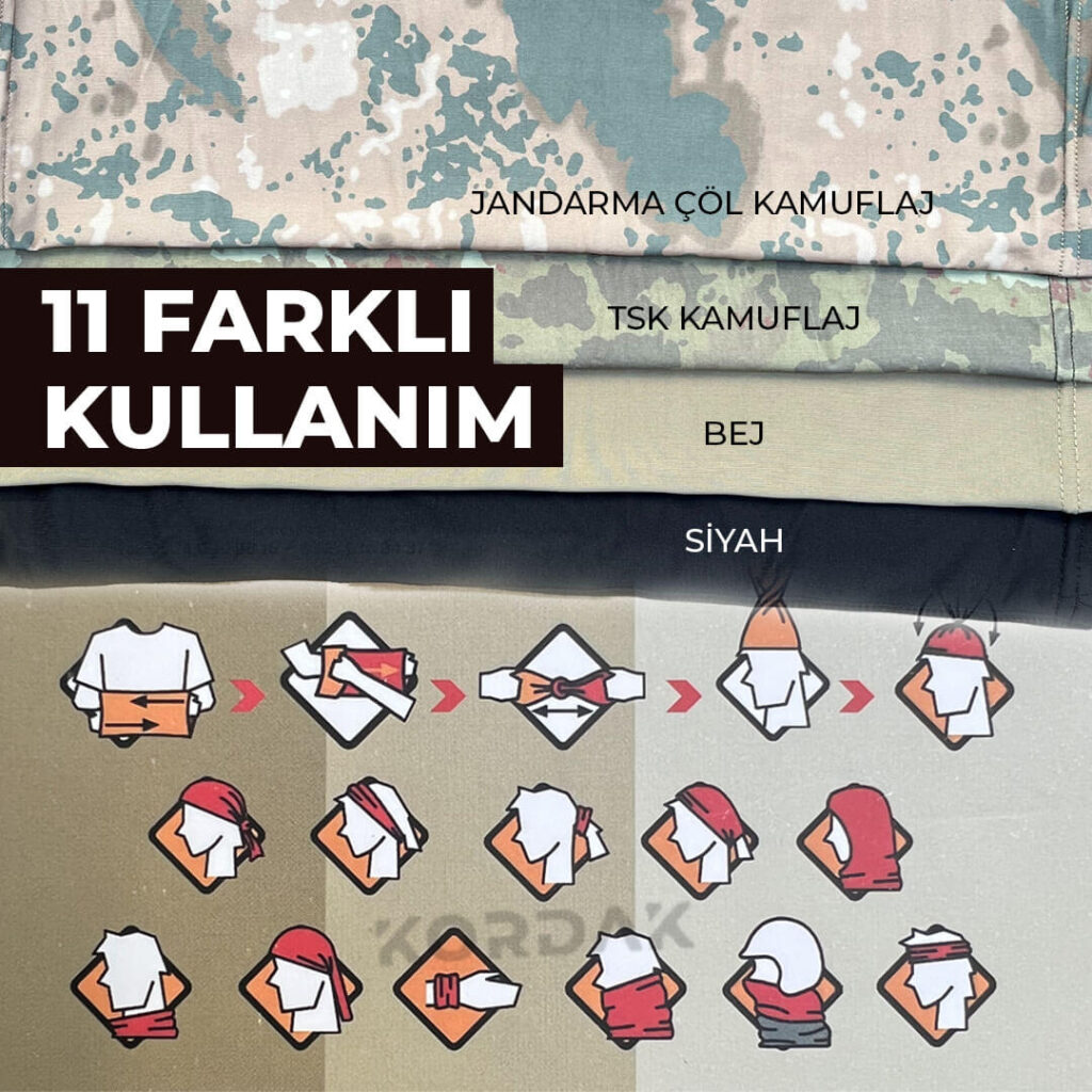 Bandana Buff Fonksiyonel Boyunluk - Bej