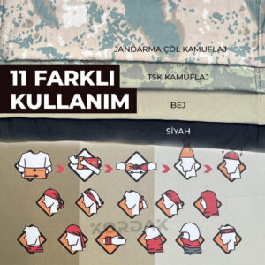 Bandana Buff Fonksiyonel Boyunluk - Bej