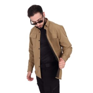 Taktik Gömlek Outdoor Likralı - Bej - XL